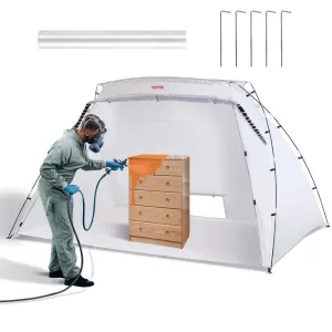 Portable Paint Booth Shelter Foldable Spray Painting Tent for Furniture Craft Project DIY Hobby Tool