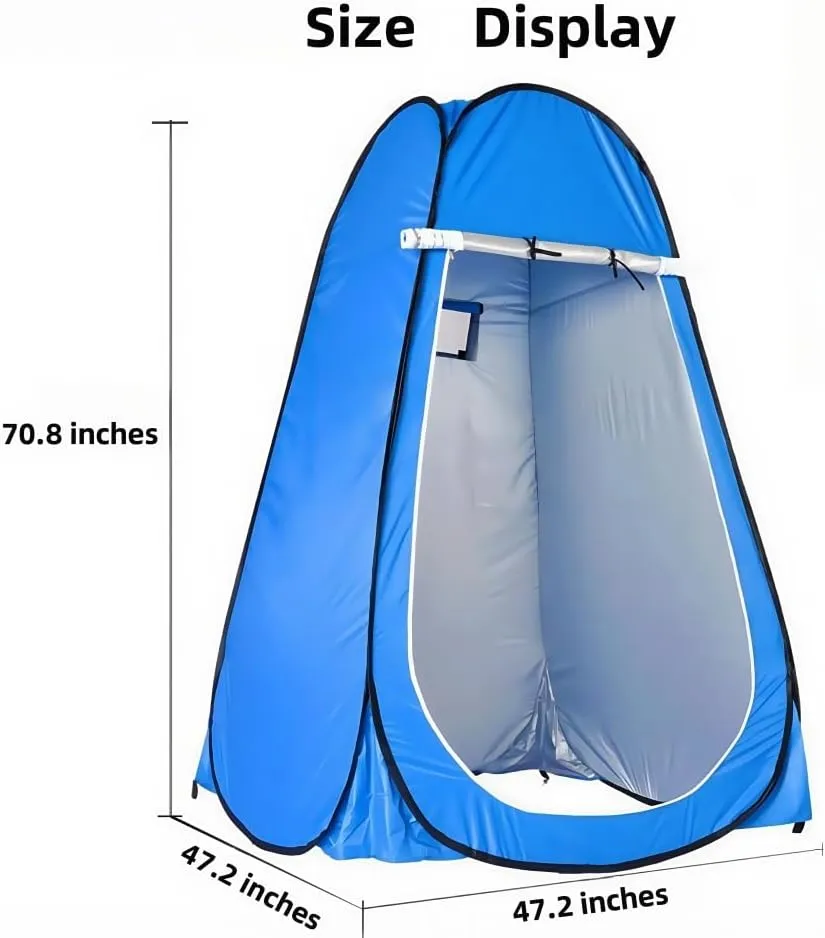 Portable Pop Up Tent Instant Setup Privacy Dressing Changing Tent Outdoor Shower Room Camping Toilet Waterproof, Lightweight, and Durable