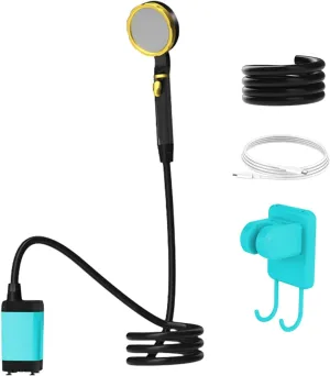 Portable Shower for Camping 7800mAh Rechargeable Camping Shower with Shower Head Intelligent LED Display Electric Shower Pump