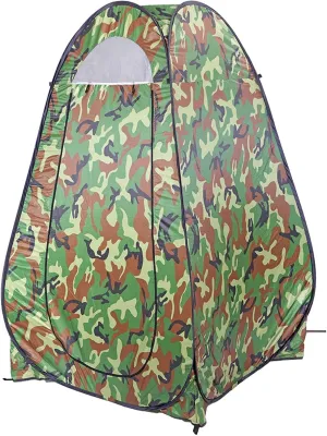 Portable Shower Tent Pop Up Privacy Shelter,Camping Bathroom Toilet Potty Tents Outdoor Personal Changing Pod for Beach Picnic Fishing (Camouflage)