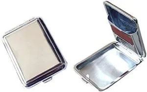 Portable Stainless Steel Matchboxes With Friction Plate,Mini One Button Waterproof Match Storage Case,Reusable Camping Outdoor Fire Starter, Parent
