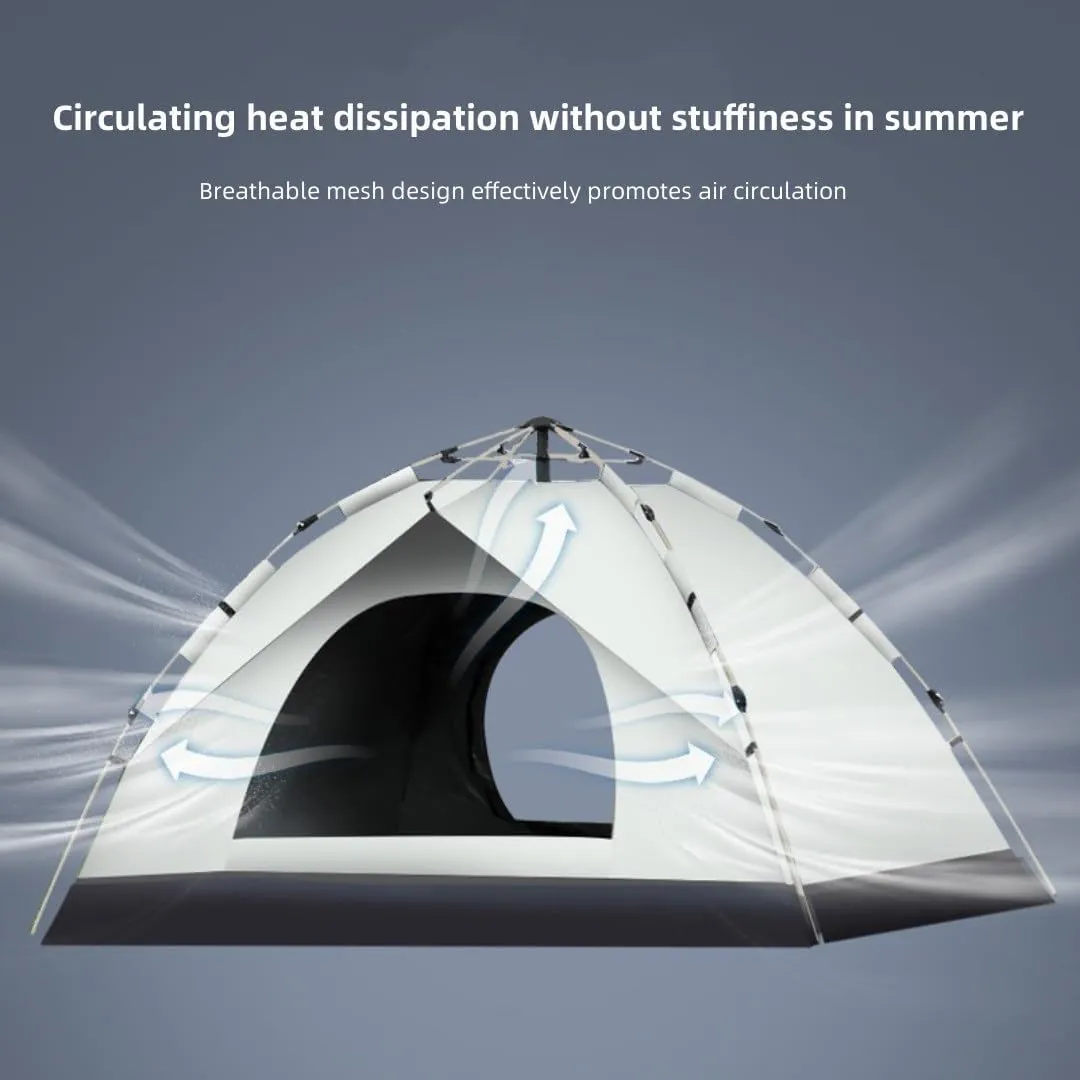 Portable Tent,Lightweight Instant Tent for 2 Person,Easy Setup Pop up Tents for Camping,Waterproof,Windproof,3-4 People Family Camp Tent for Outdoor Hunting, Hiking,Camping