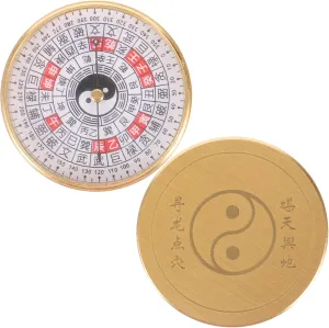 Portable Vintage Compass Protective Lid Traditional Chinese Design Accurate Readings Lightweight and Miniature for Outdoor Navigation and Collectors