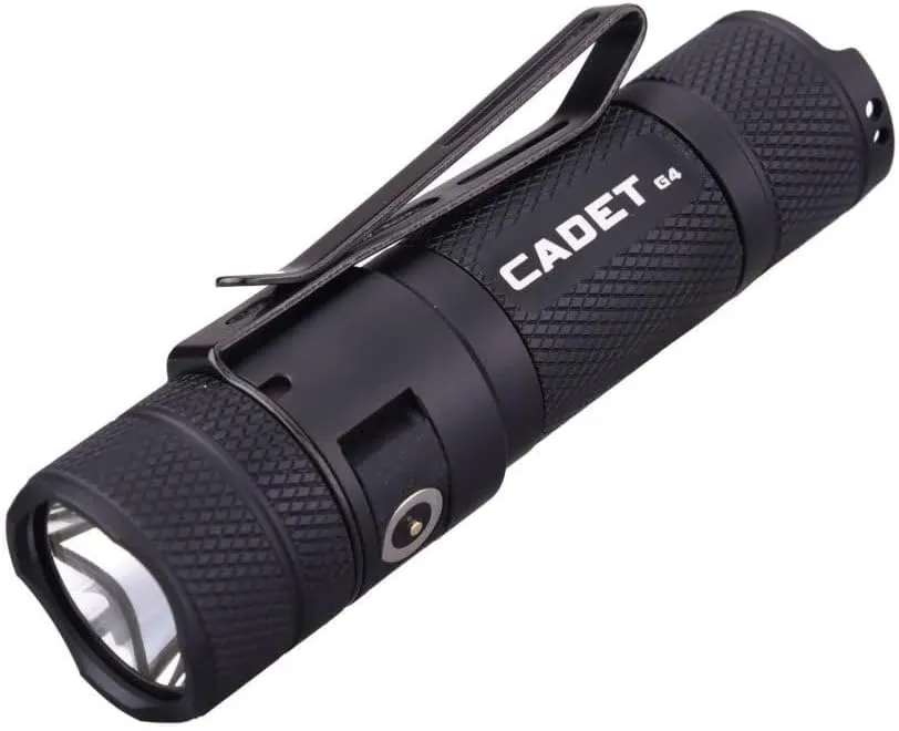 PowerTac Cadet G4 1200 Lumens Tactical EDC Flashlight - Perfect Rechargeable Light Gifts for Men & Women | Awesome Camping Accessories & Lights, & Emergency Equipment Flashlights.