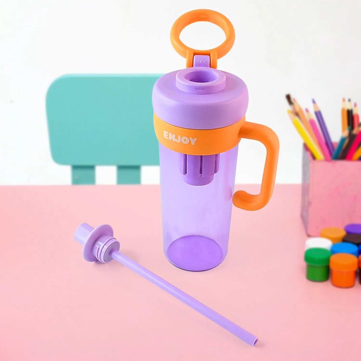 Premium Plastic Water Bottle Approx 600ml (1 Pc)