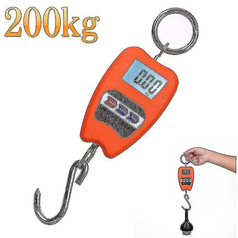 Professional Industrial Digital Scale, Dynamometer Hook , 200 Kg