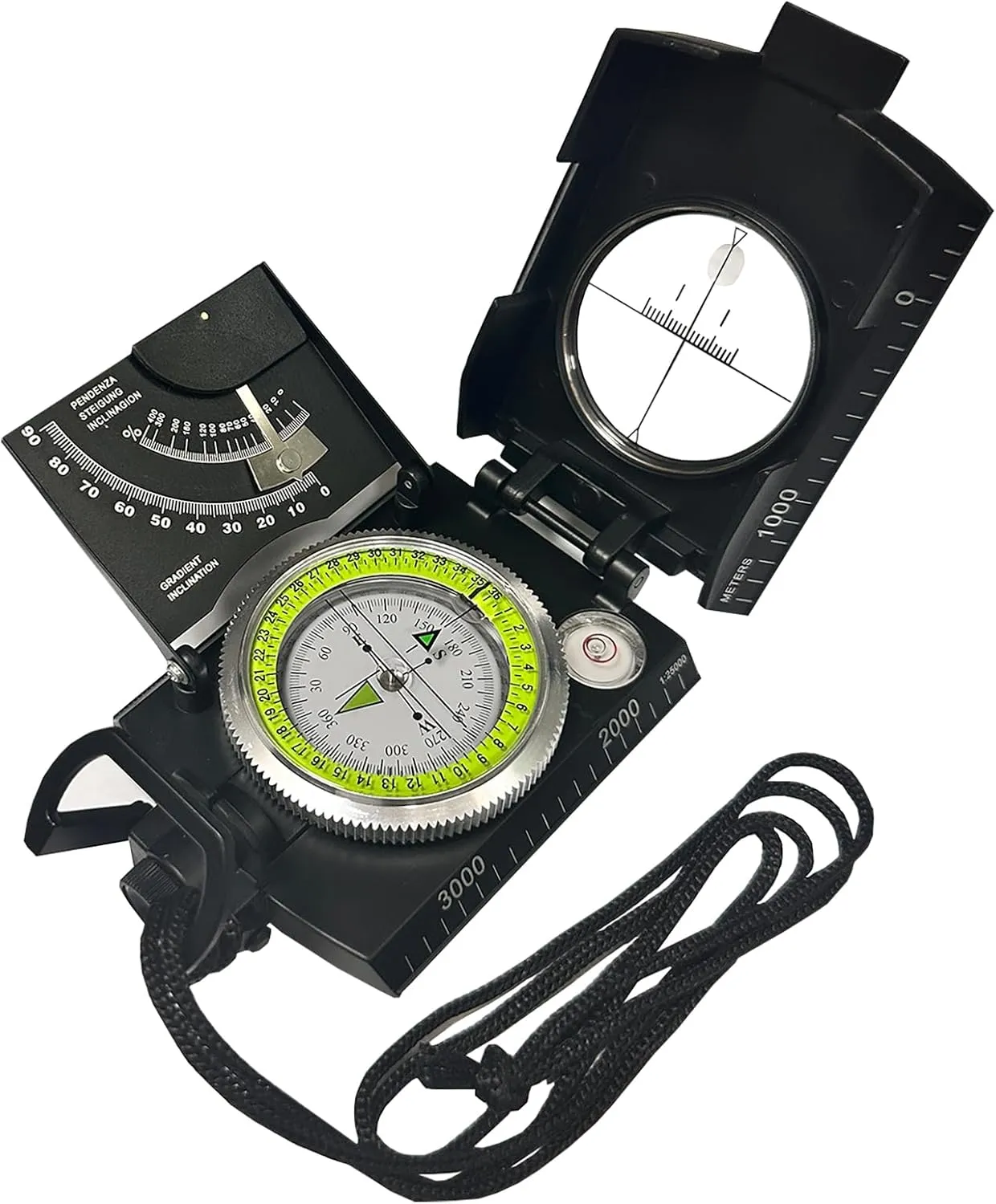 Professional military compass for precise hiking