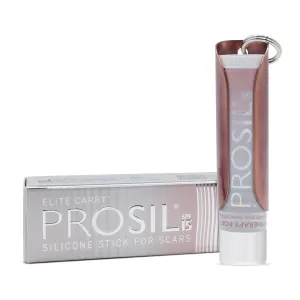 ProSil Elite Carry with SPF 15 – Patented Scar Treatment in a Portable Keychain – Smooth Glide-On, Professional-Grade Silicone Scar Stick - Mess-Free, Travel-Friendly & Lightweight – Rose Gold Sleeve