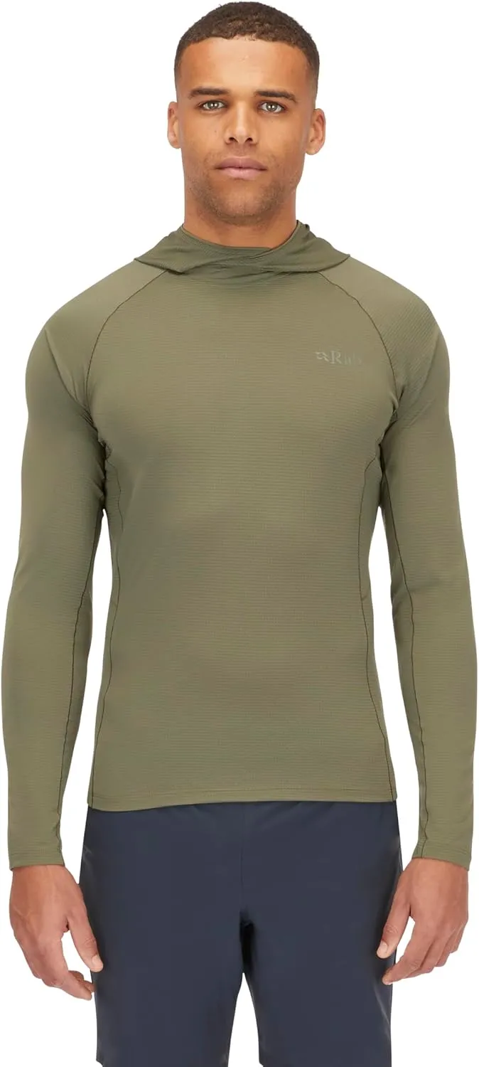 Rab Men's Sonic Hoody - Lightweight Breathable Baselayer Shirt for Hiking & Trail Running