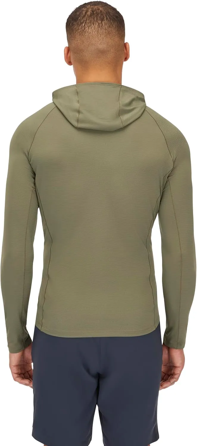 Rab Men's Sonic Hoody - Lightweight Breathable Baselayer Shirt for Hiking & Trail Running