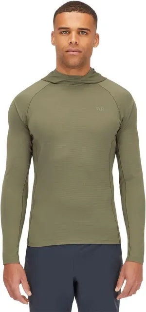 Rab Men's Sonic Hoody - Lightweight Breathable Baselayer Shirt for Hiking & Trail Running