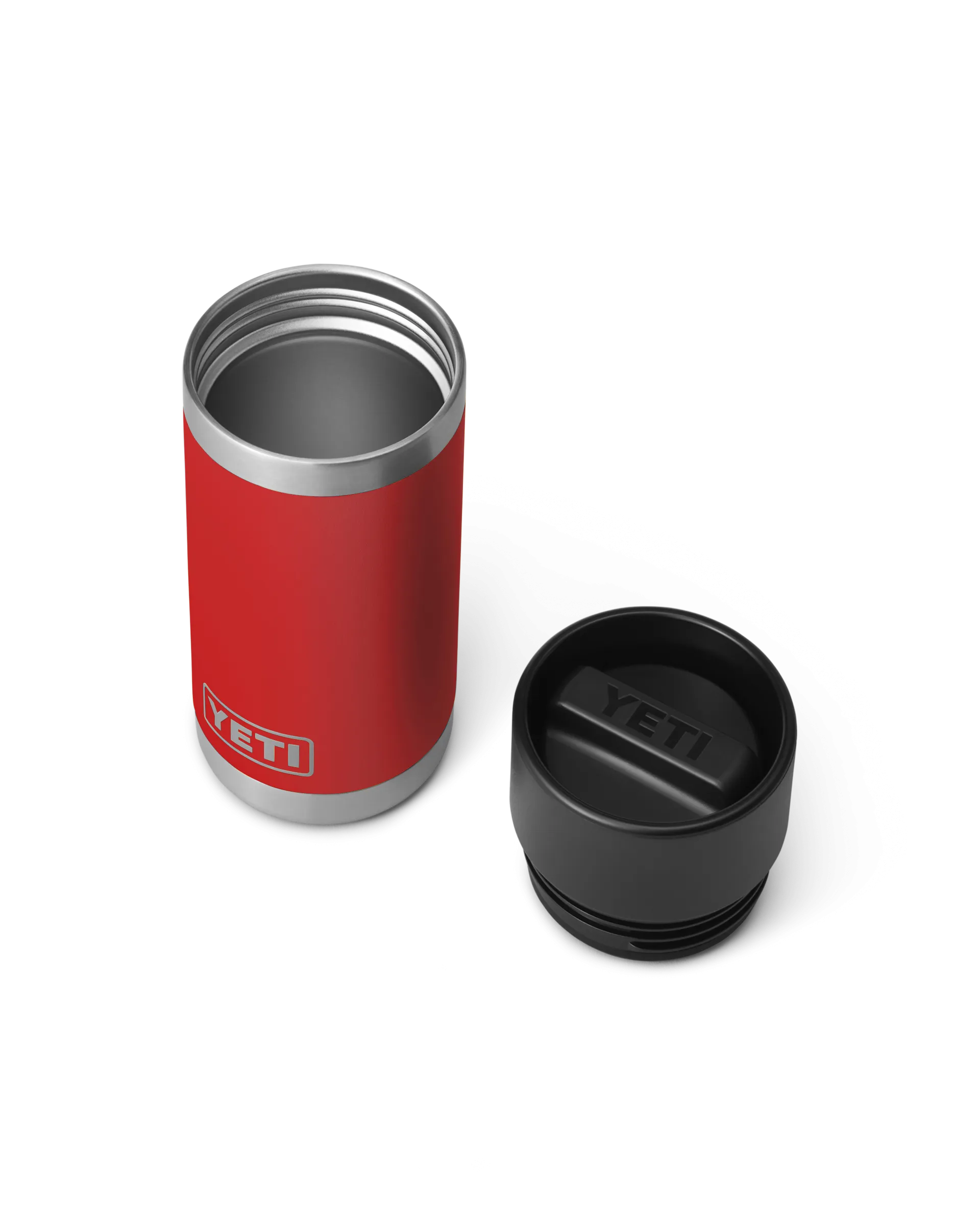 Rambler 12oz Bottle With Hot Shot Cap in Rescue Red