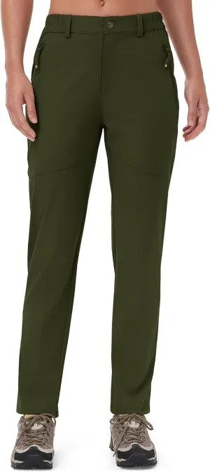 Rdruko Women's Hiking Pants Lightweight Quick Dry Water Resistant Outdoor Travel Fishing Pants with Pockets