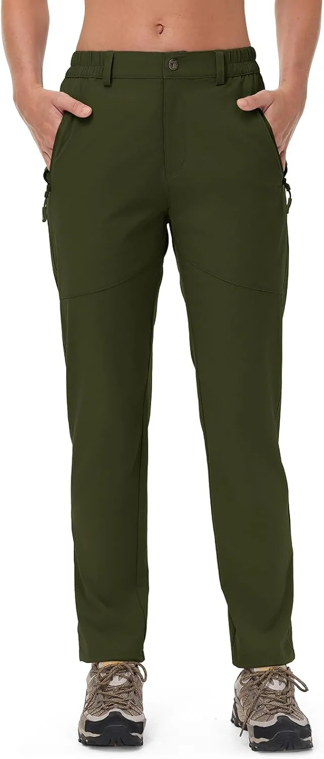 Rdruko Women's Hiking Pants Lightweight Quick Dry Water Resistant Outdoor Travel Fishing Pants with Pockets