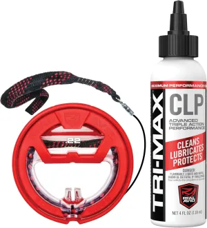 Real Avid Bore Cleaning Combo | Bore Boss Cleaning System | Rapid Pull Through Barrel & Bore Cleaning Cable w/Integrated Brush & Mop   CLP Cleaner and Lubricant