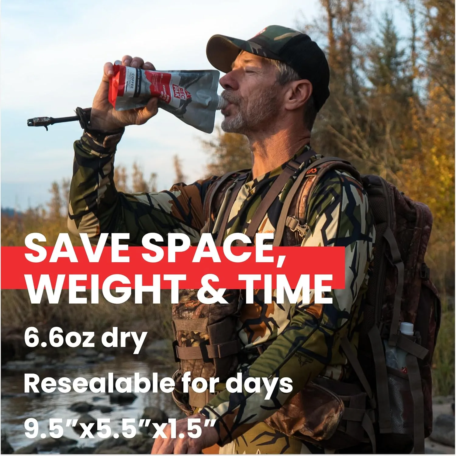 RecPak Performance Ultralight Instant Meals For Your Next Adventure | 700 Cal 42g Protein I Coffee (12-Pack)
