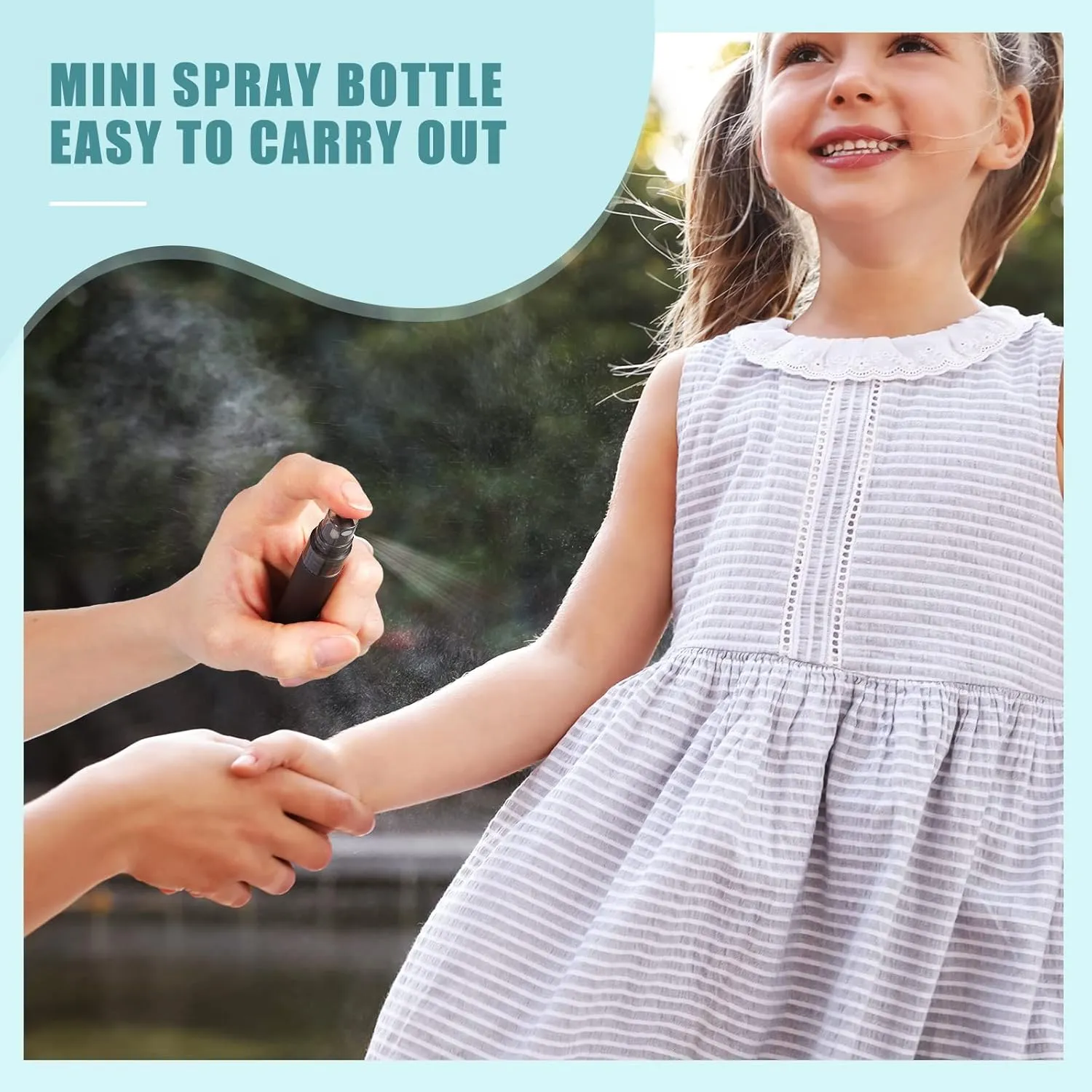 Remerry 10 ml Perfume Spray Bottles Plastic Travel Refillable Mini Bottles for Women Small Fine Mist Sprayers Portable Frosted Perfume Sprayers Empty Atomizer for Essential Oil (50 Pcs)