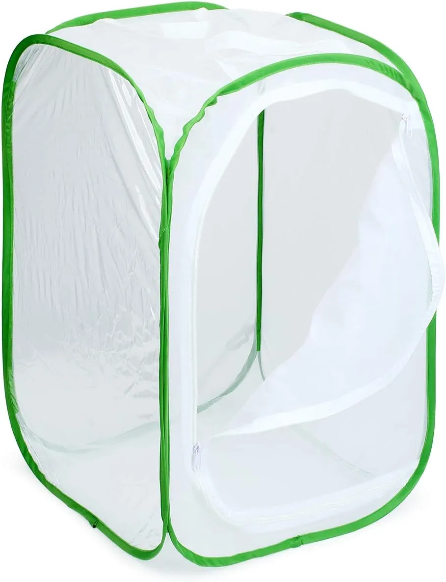 RESTCLOUD Professional Butterfly Habitat Insect Cage Caterpillar Enclosure Pop-up Polyester Bottom for Easier Clean
