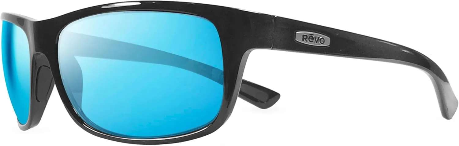 Revo Sunglasses Jude: Polarized Crystal Glass Lens with Sport Wrap Frame