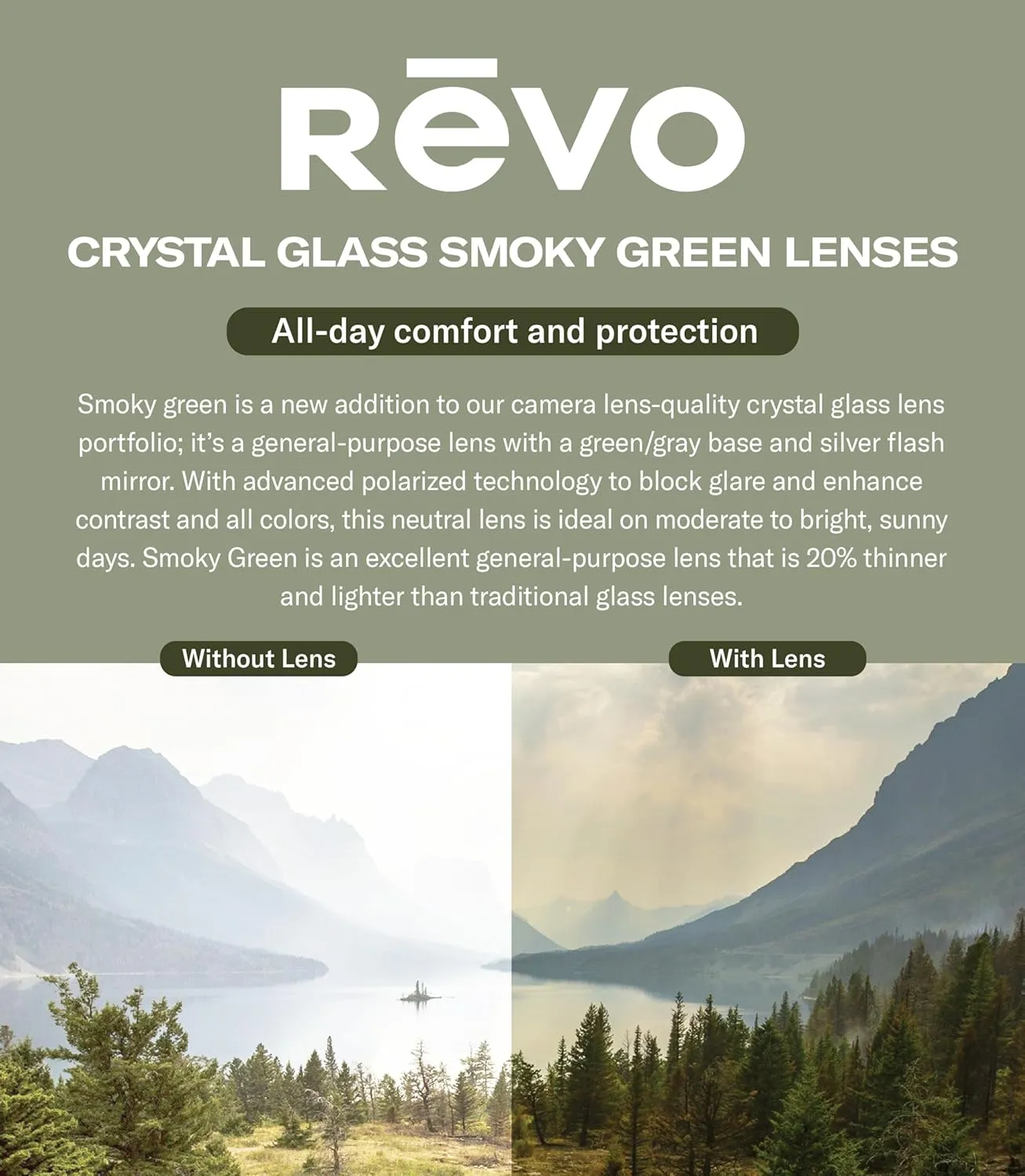 Revo Sunglasses Jude: Polarized Crystal Glass Lens with Sport Wrap Frame