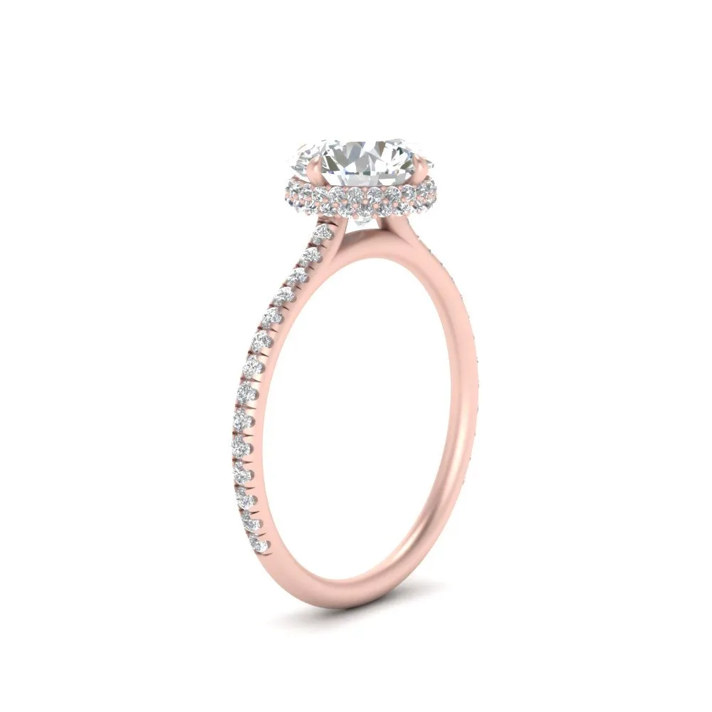 Ring 2 Compass Carat Digital-first Dependable Engagement Point Halo Under