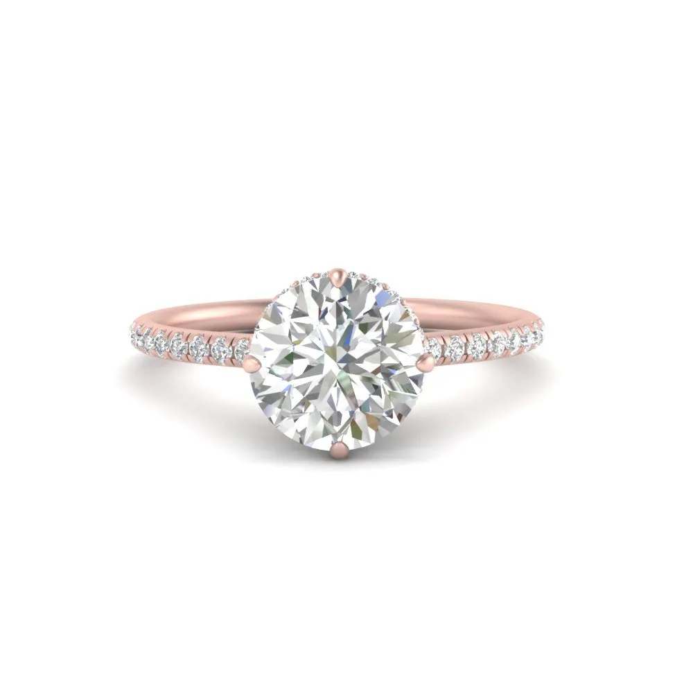 Ring 2 Compass Carat Digital-first Dependable Engagement Point Halo Under