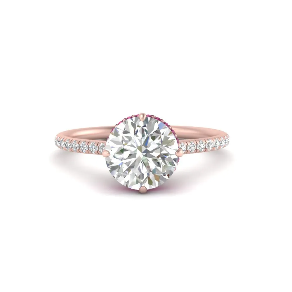 Ring 2 Compass Carat Digital-first Dependable Engagement Point Halo Under