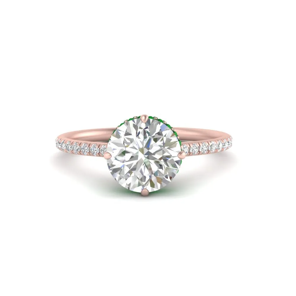 Ring 2 Compass Carat Digital-first Dependable Engagement Point Halo Under
