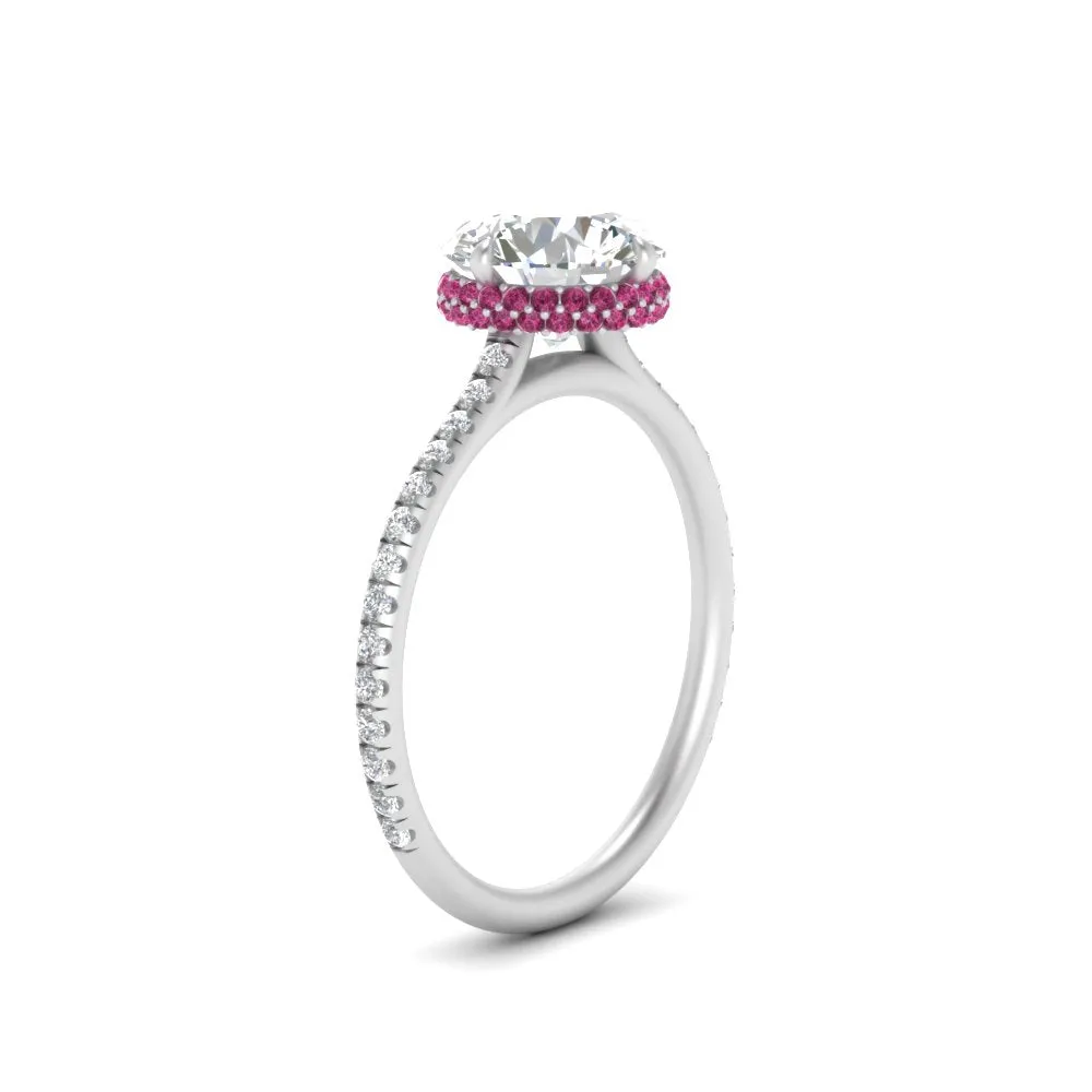 Ring 2 Compass Carat Digital-first Dependable Engagement Point Halo Under