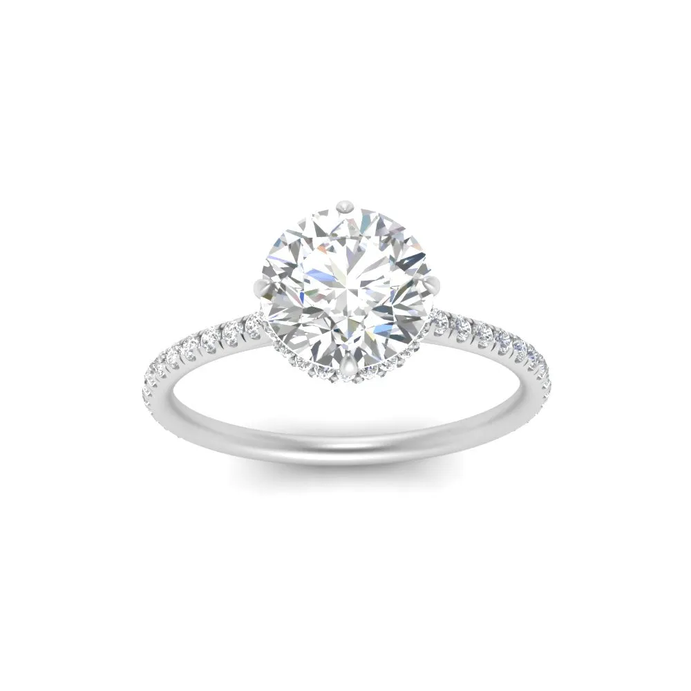 Ring 2 Compass Carat Digital-first Dependable Engagement Point Halo Under