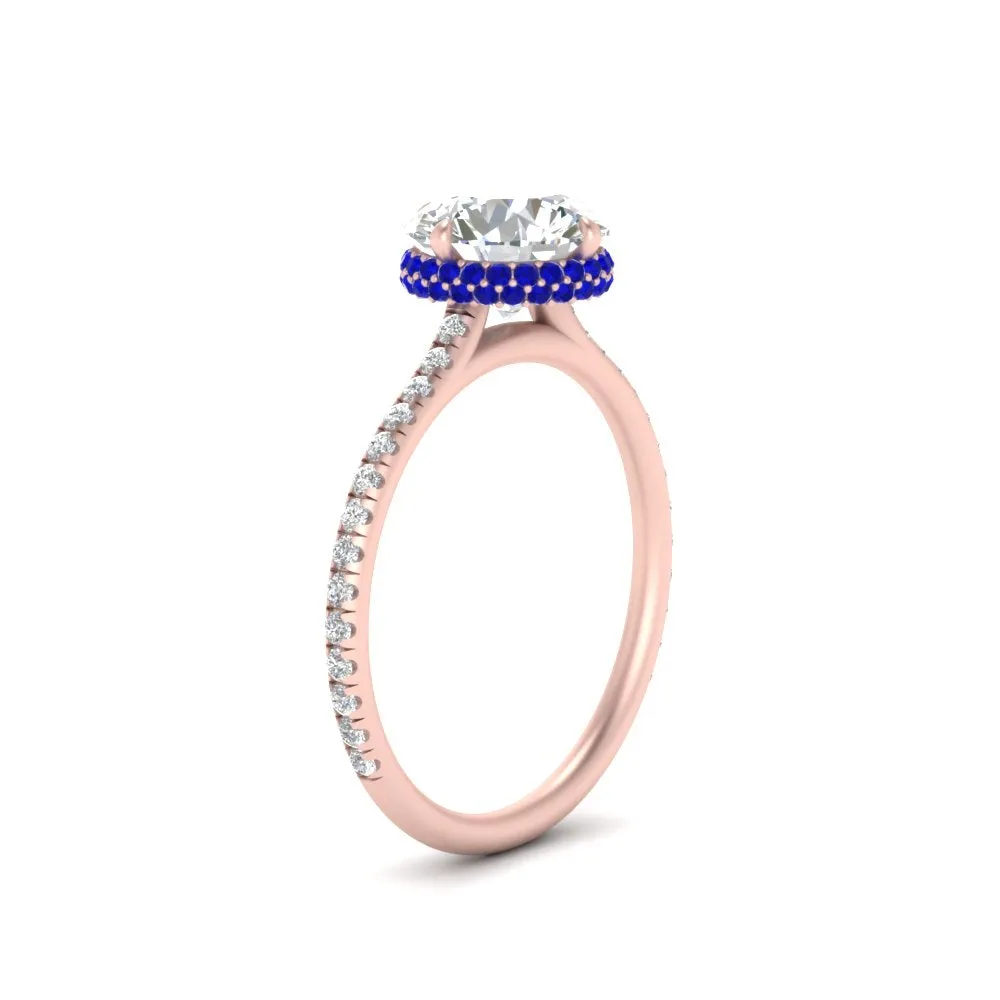 Ring 2 Compass Carat Digital-first Dependable Engagement Point Halo Under