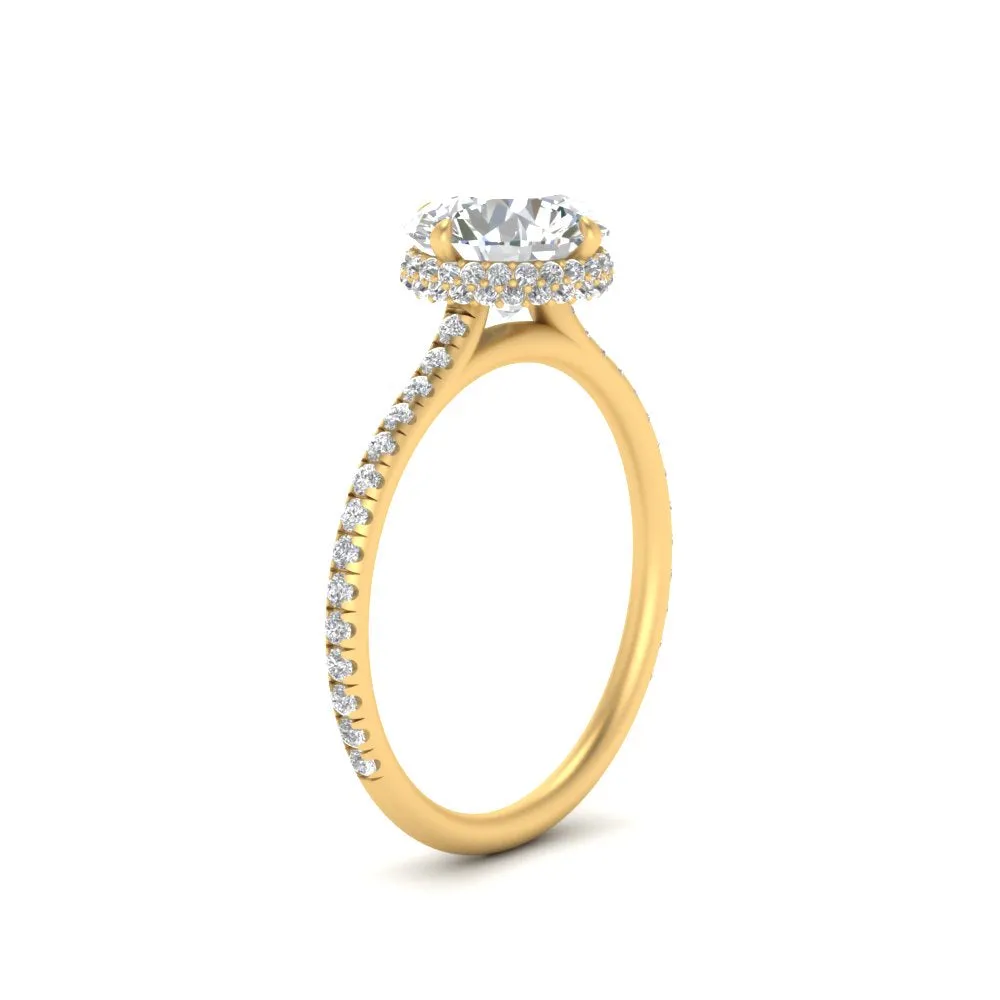 Ring 2 Compass Carat Digital-first Dependable Engagement Point Halo Under