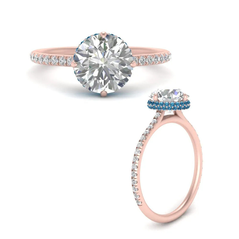 Ring 2 Compass Carat Digital-first Dependable Engagement Point Halo Under