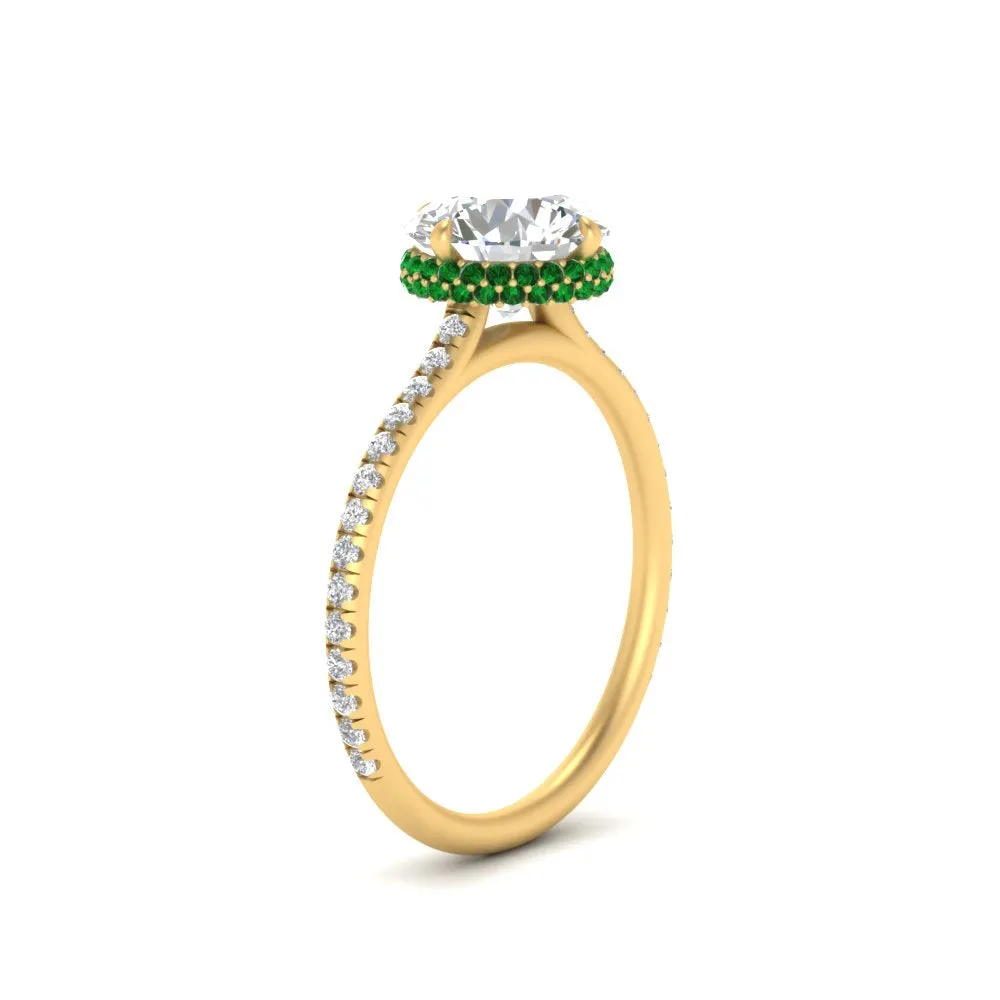 Ring 2 Compass Carat Digital-first Dependable Engagement Point Halo Under