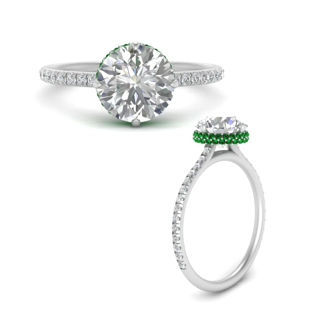 Ring 2 Compass Carat Digital-first Dependable Engagement Point Halo Under