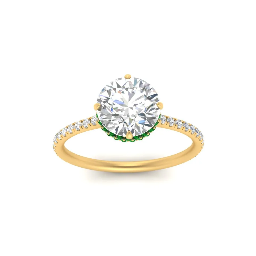 Ring 2 Compass Carat Digital-first Dependable Engagement Point Halo Under