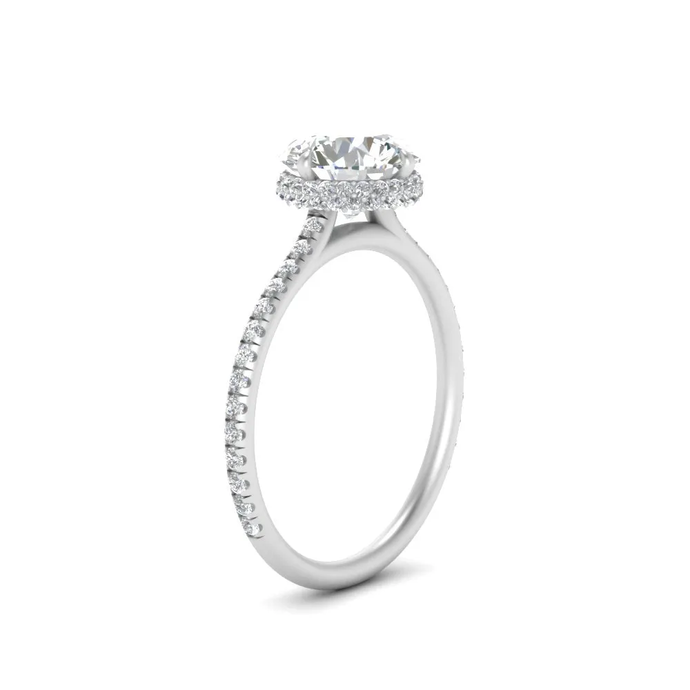 Ring 2 Compass Carat Digital-first Dependable Engagement Point Halo Under