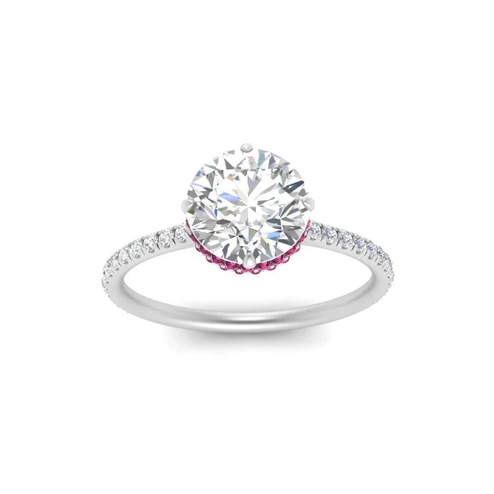 Ring 2 Compass Carat Digital-first Dependable Engagement Point Halo Under