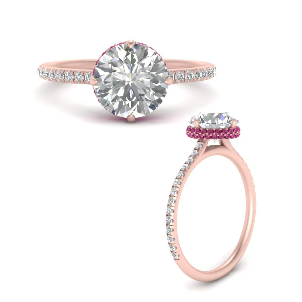 Ring 2 Compass Carat Digital-first Dependable Engagement Point Halo Under