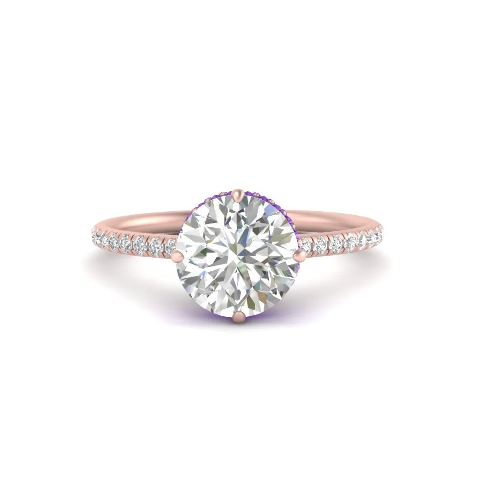 Ring 2 Compass Carat Digital-first Dependable Engagement Point Halo Under
