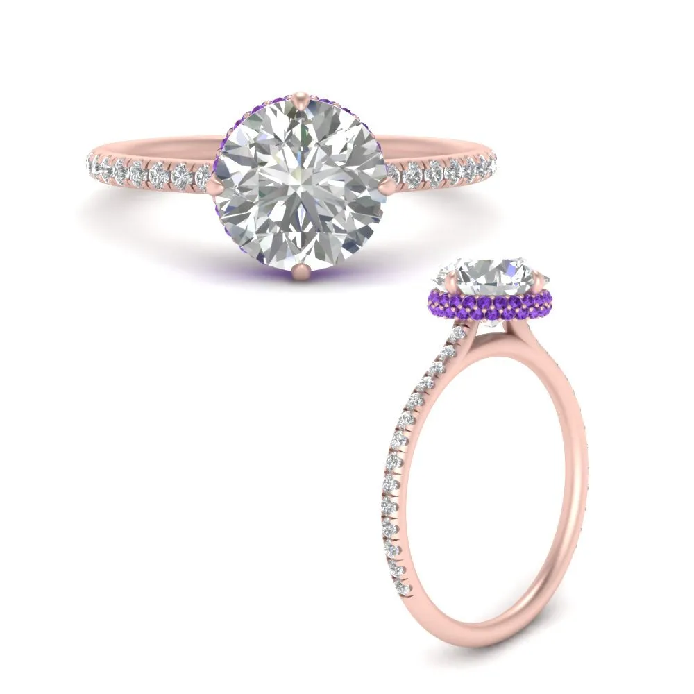 Ring 2 Compass Carat Digital-first Dependable Engagement Point Halo Under