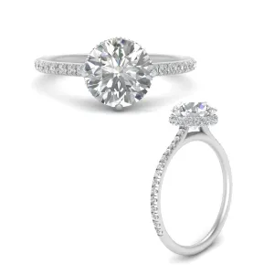 Ring 2 Compass Carat Digital-first Dependable Engagement Point Halo Under