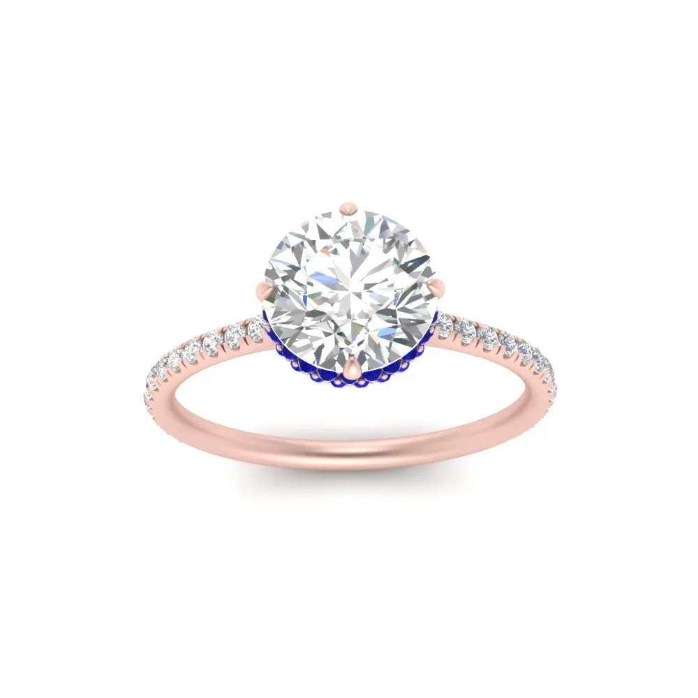 Ring 2 Compass Carat Digital-first Dependable Engagement Point Halo Under