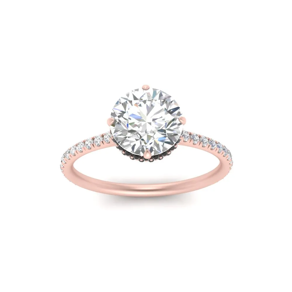 Ring 2 Compass Carat Digital-first Dependable Engagement Point Halo Under