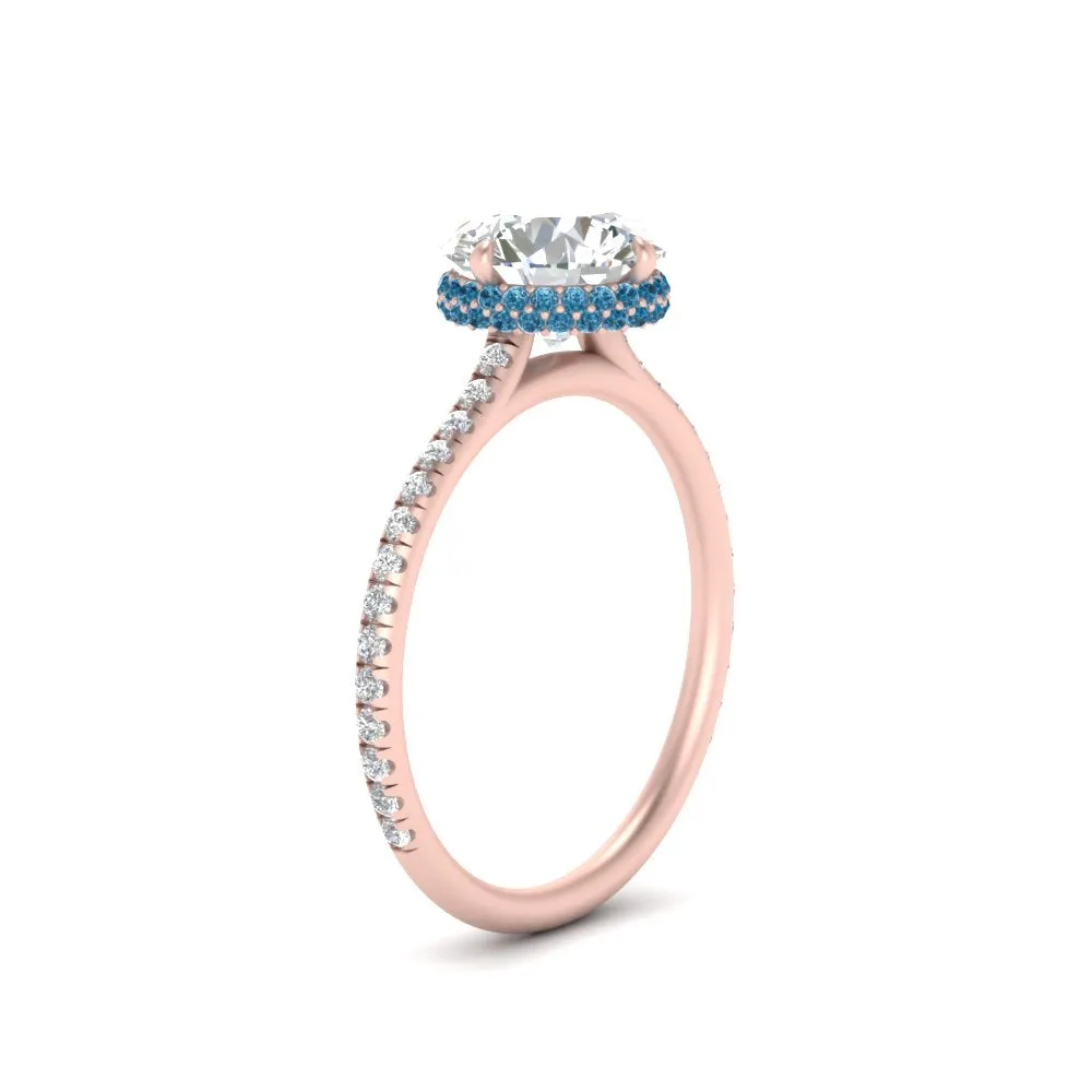 Ring 2 Compass Carat Digital-first Dependable Engagement Point Halo Under