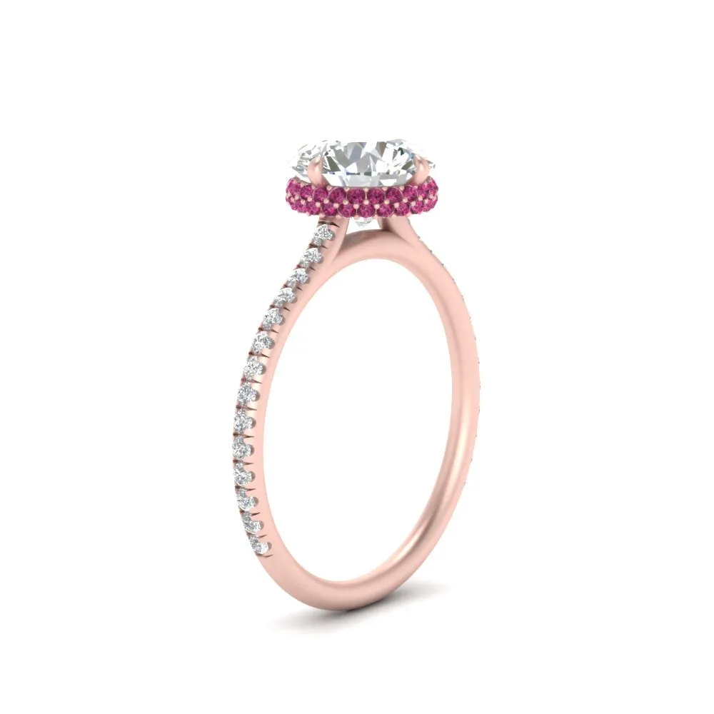 Ring 2 Compass Carat Digital-first Dependable Engagement Point Halo Under