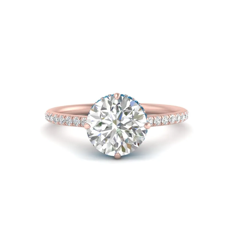 Ring 2 Compass Carat Digital-first Dependable Engagement Point Halo Under