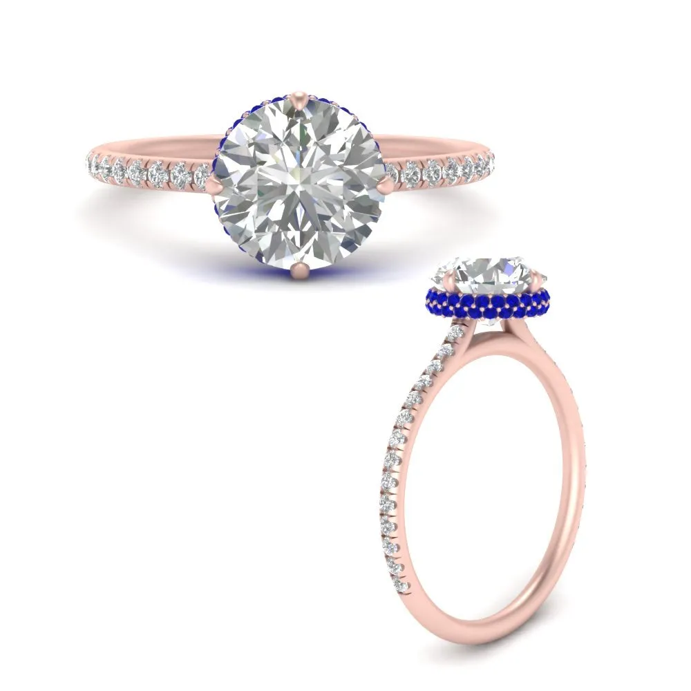 Ring 2 Compass Carat Digital-first Dependable Engagement Point Halo Under