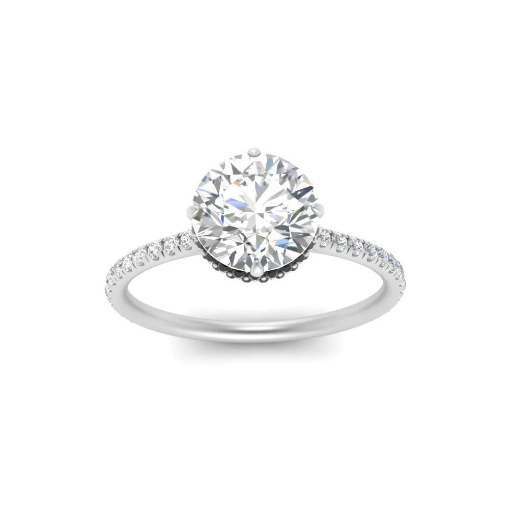 Ring 2 Compass Carat Digital-first Dependable Engagement Point Halo Under