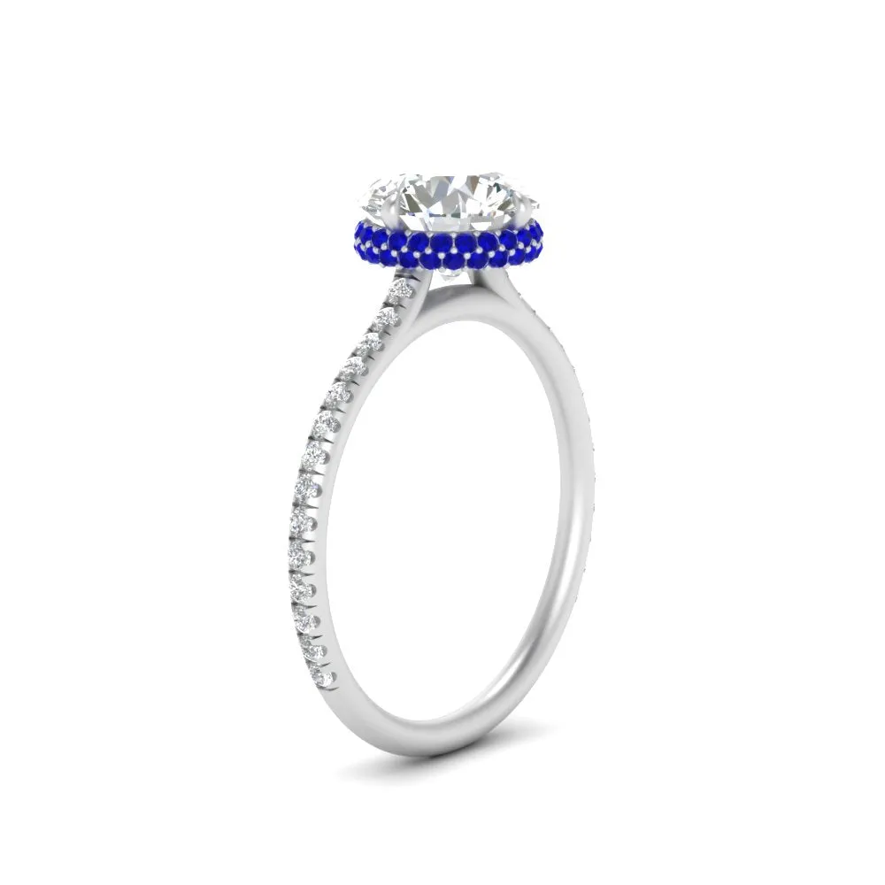 Ring 2 Compass Carat Digital-first Dependable Engagement Point Halo Under